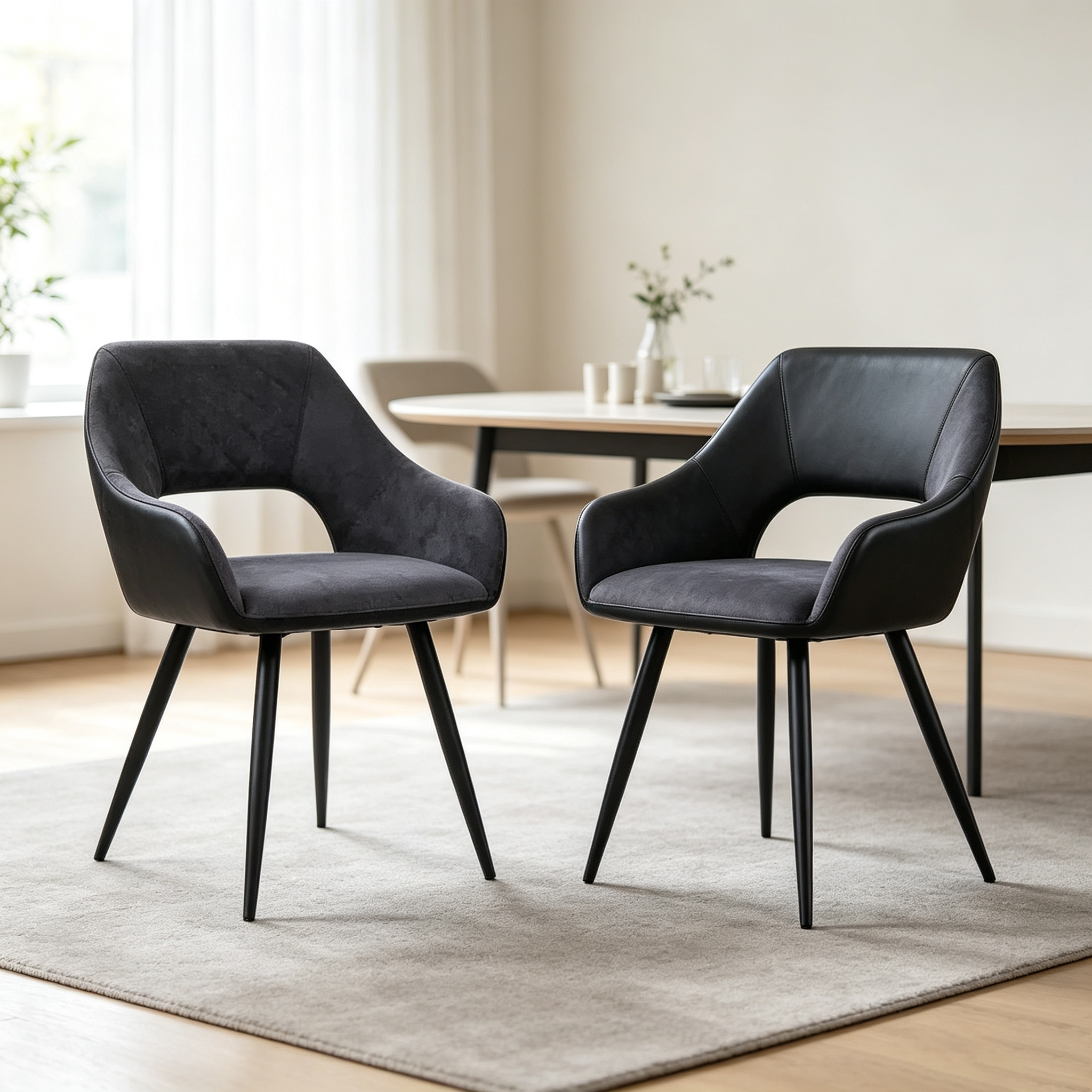 Contemporary Open-Back Side Chair