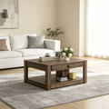 Table basse avec tiroir - Chêne noueux